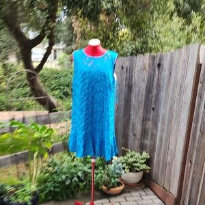 Trina Turk Vibrant Blue Floral Dress